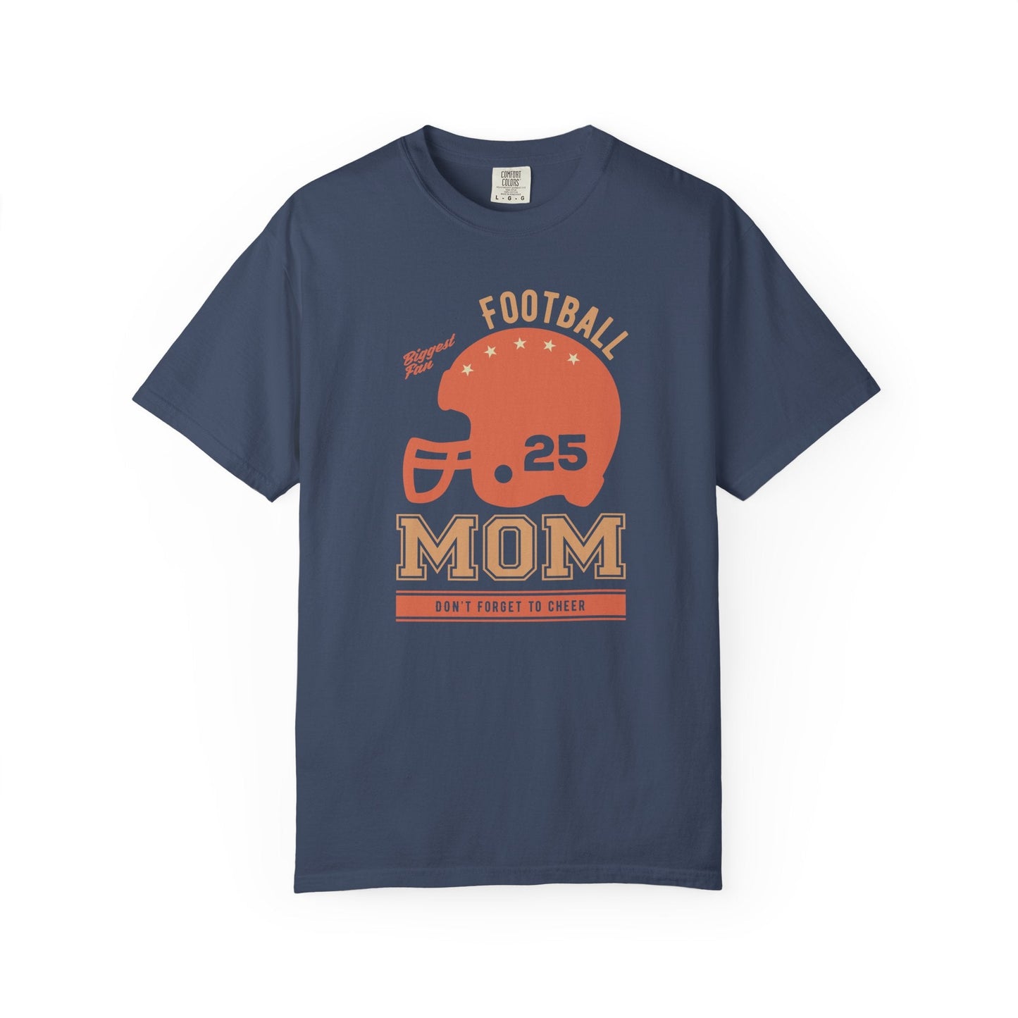 Football Mom T-shirt Mother's Day Mama Tee Unisex Comfort Colors Garment-Dyed Cotton h43