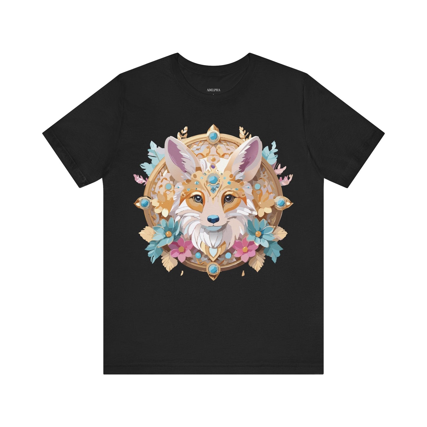 Unisex Graphic Tee From Adelpha Medallion Art Design Vintage Inspired Look Everyday Wear Style