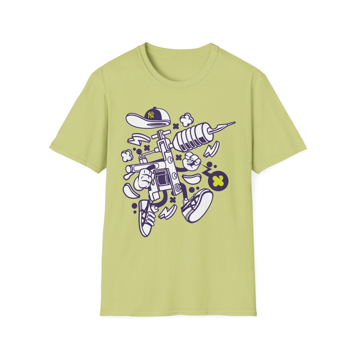 Cartoon Animation T Shirt Funny Tee Shirt Unisex Gildan Softstyle 64000 100 Percent Ring Spun Cotton