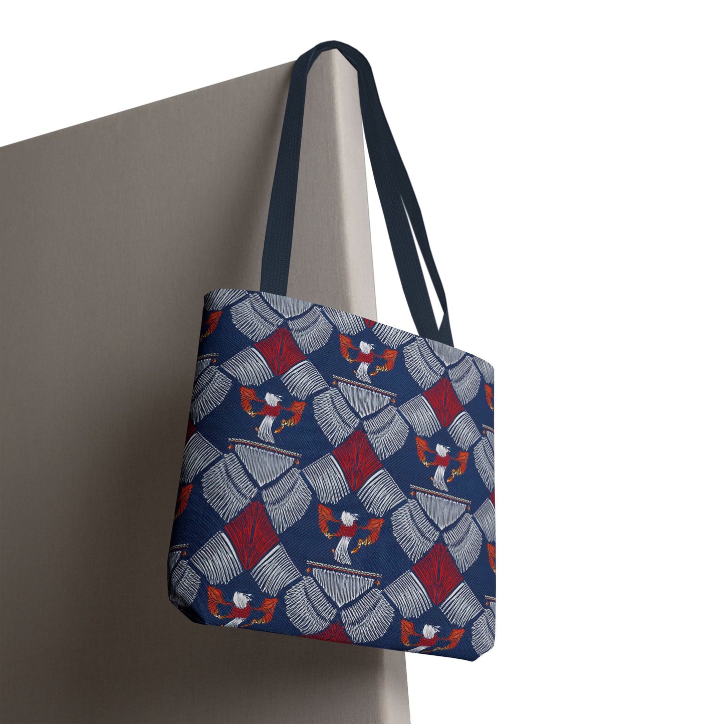 4th of July Graphic Denim Fabric Imitation Print Unisex Canvas Bag Poly Spun 3 Sizes Tote Bag 200-3