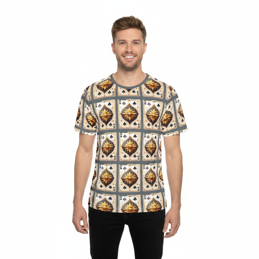 Unisex Poly T-Shirt with Abstract Graphic Design Print