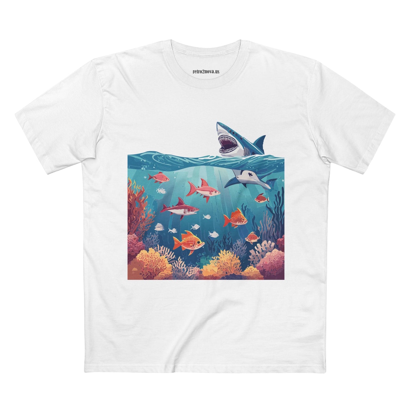 Ocean Pacific OP 8 Unisex Premium Cotton Tee With Original Art Design By Retro2Nova