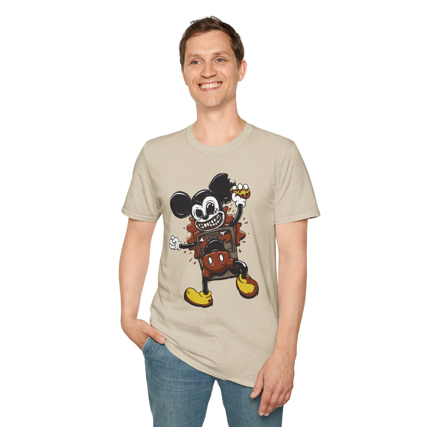 Cartoon T Shirt Animation Tee Unisex Gildan Softstyle 64000 100 Percent Cotton Comfort