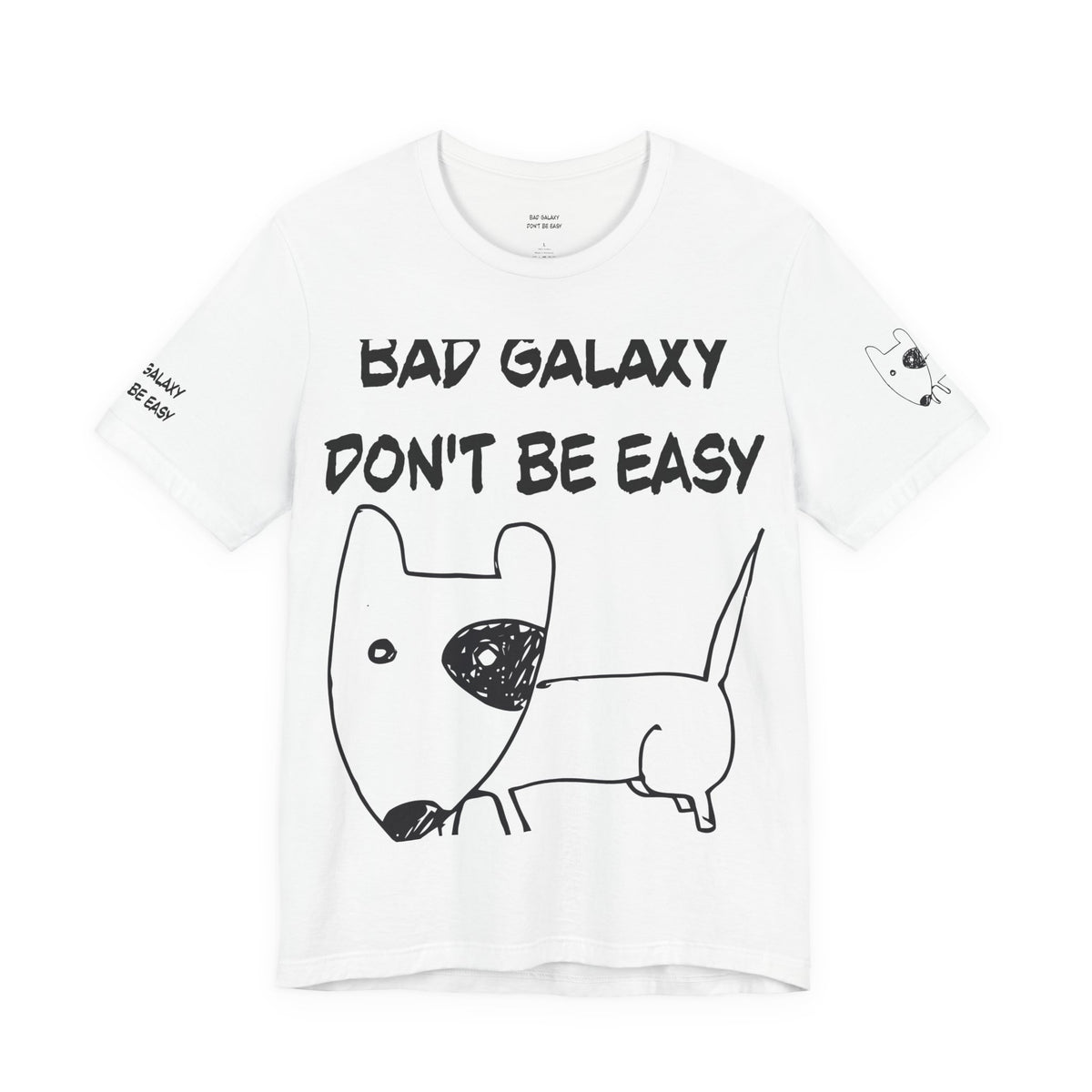 Funny Dog Graphic Unisex Cotton Bella+Canvas Tee with Art Design b89