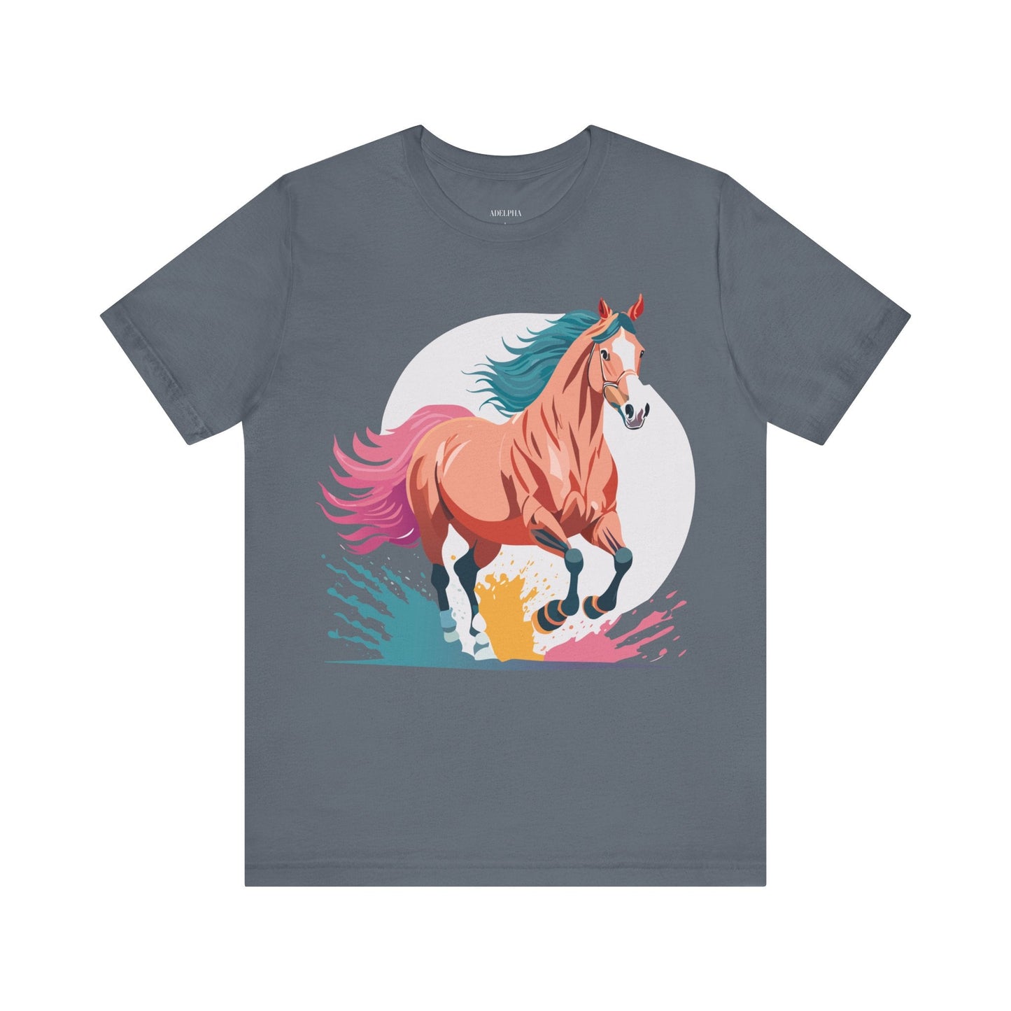 Horse Graphic T Shirt Unisex Adelpha Vintage Inspired Art Design Tee For Everyday Wear