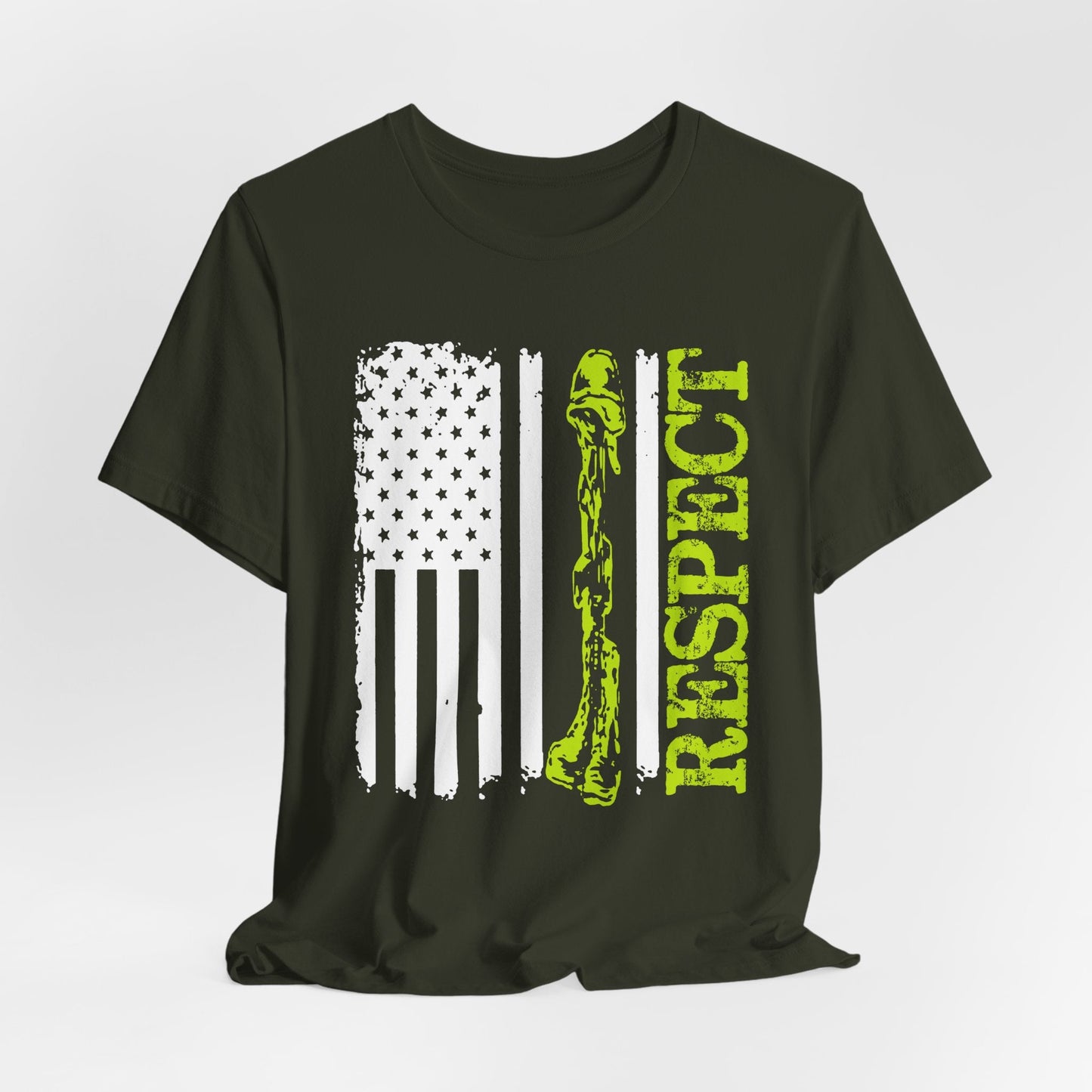 Army Veteran Patriotic Graphic Design Unisex Cotton T-Shirt v57
