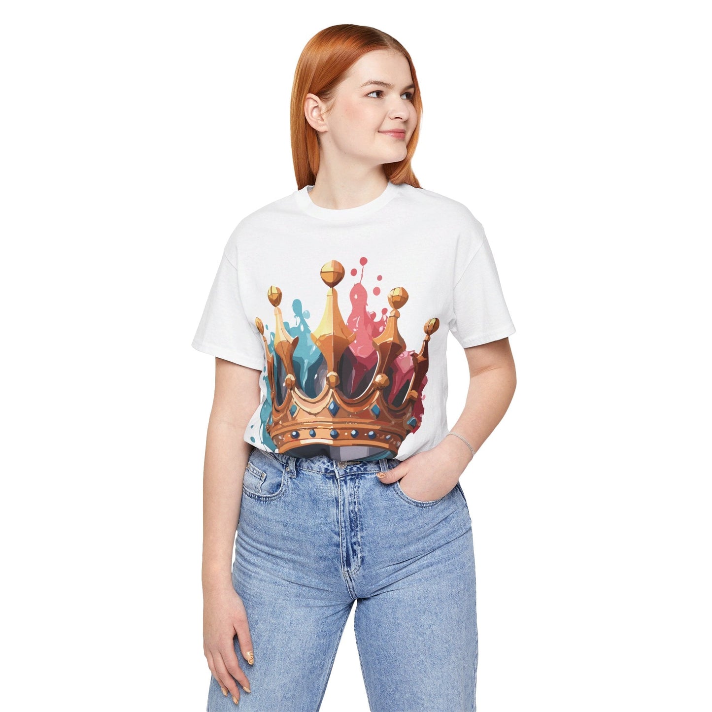 Adelpha Crown Graphic Tee Unisex Vintage Inspired Art Design Short Sleeve Premium Quality