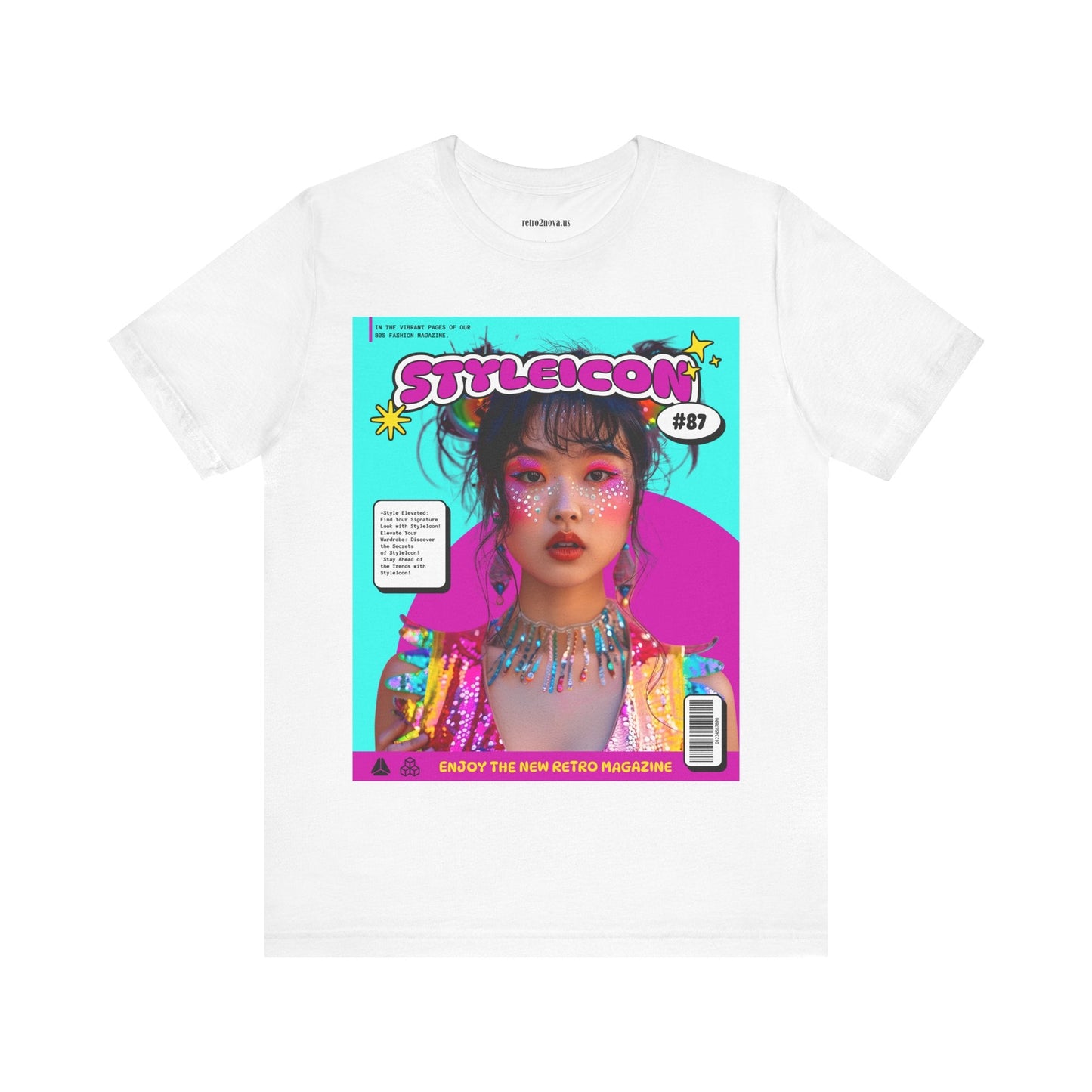 Magazine Cover Shirt Unisex Jersey Short Sleeve Tee Lightweight Breathable Fabric
