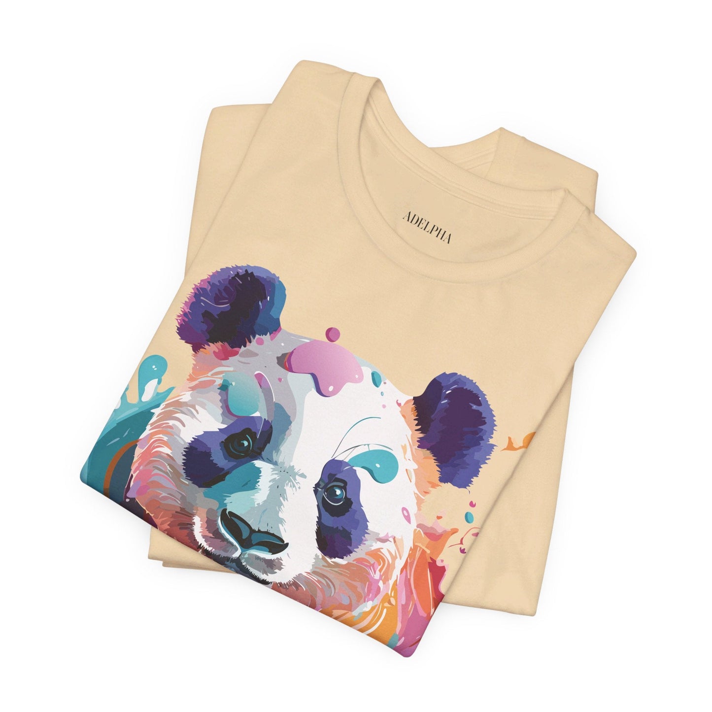 Panda Graphic Tee Unisex Vintage Inspired Art Design By Adelpha Premium Jersey Short Sleeve