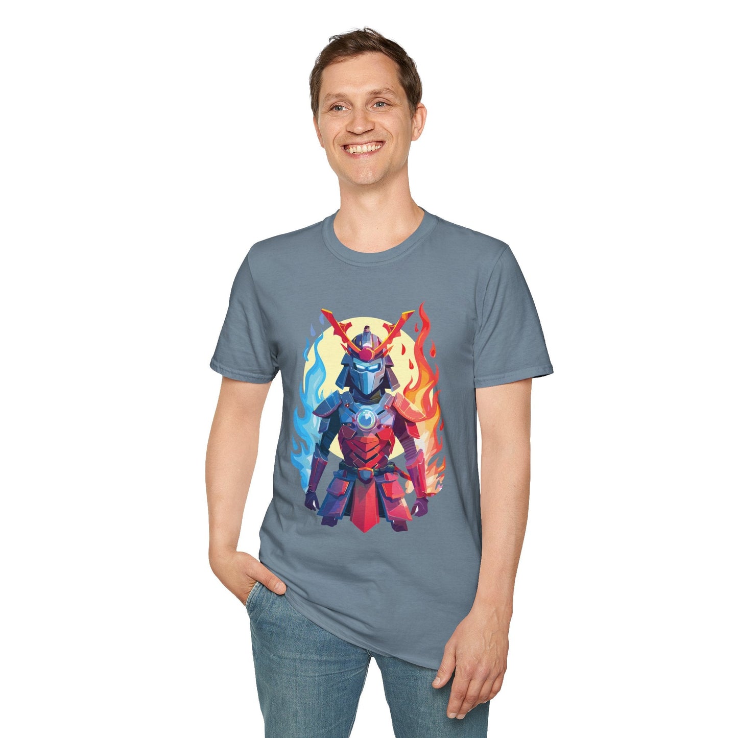 Samurai Shirt Unisex T Shirt Softstyle Ring Spun Cotton Gildan 64000 100 Percent Cotton Tee