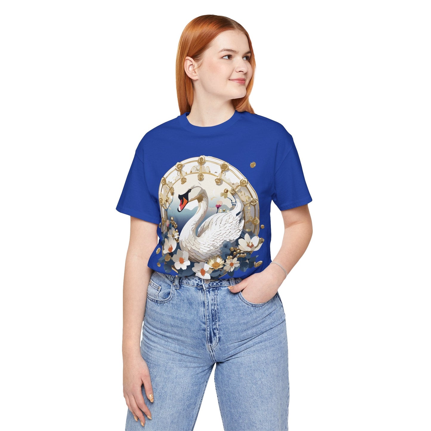 Medallion Graphic Unisex 100 Cotton Vintage Animal Medal Artwork Tee 44