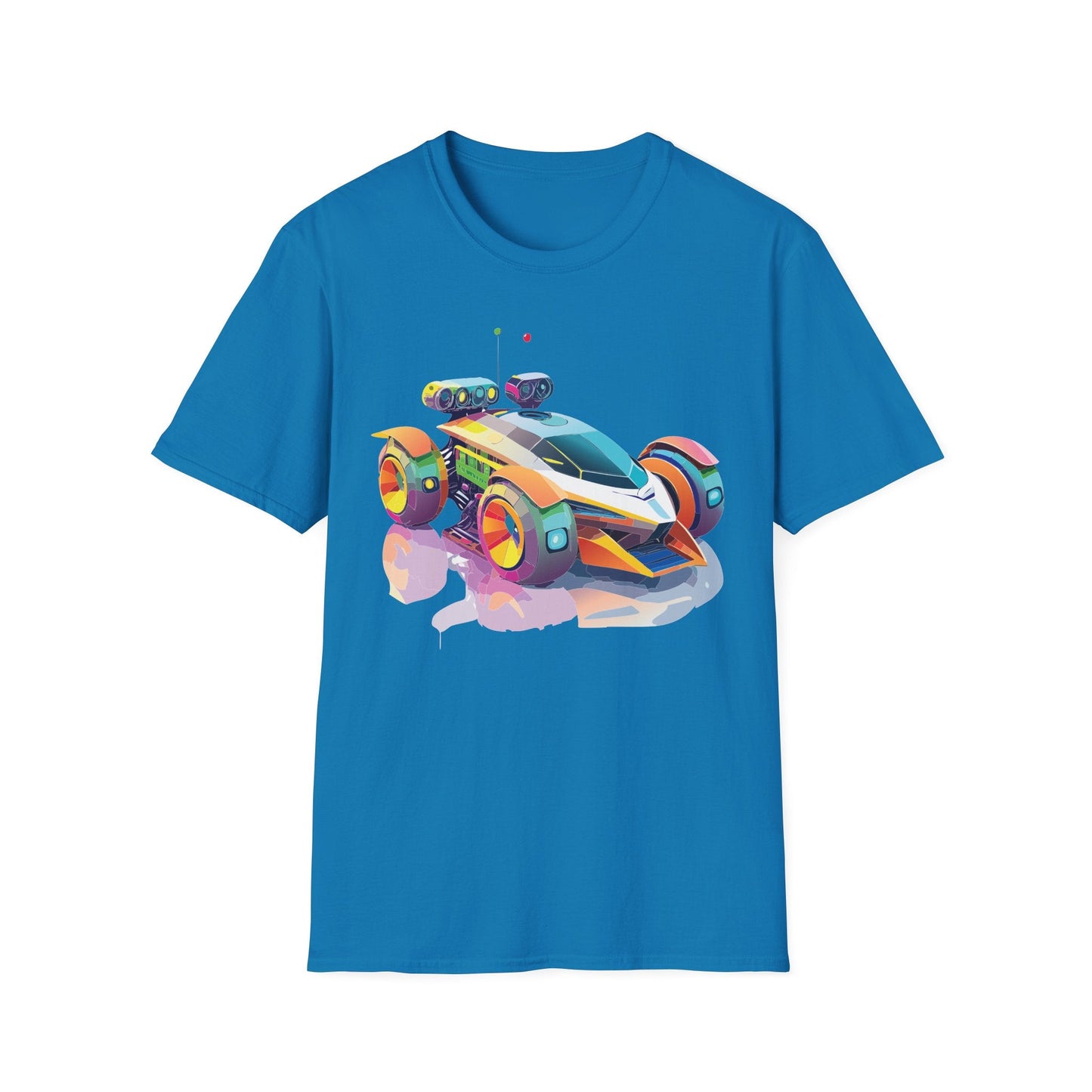 Car T Shirt Unisex Softstyle Tee With Cars Art Design Hot Wheels Edition Premium Cotton