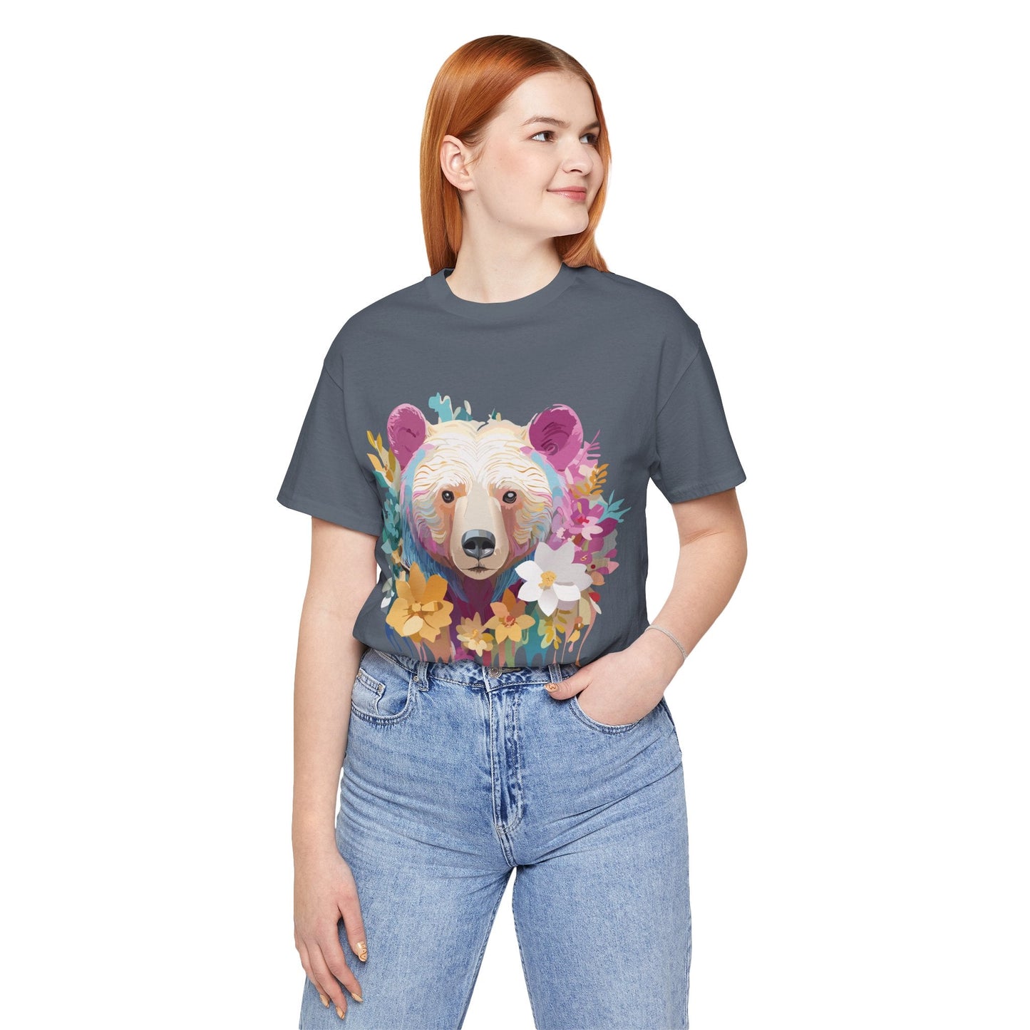 Bear Graphic Tee Unisex Vintage Inspired Artwork Adelpha Premium Collection