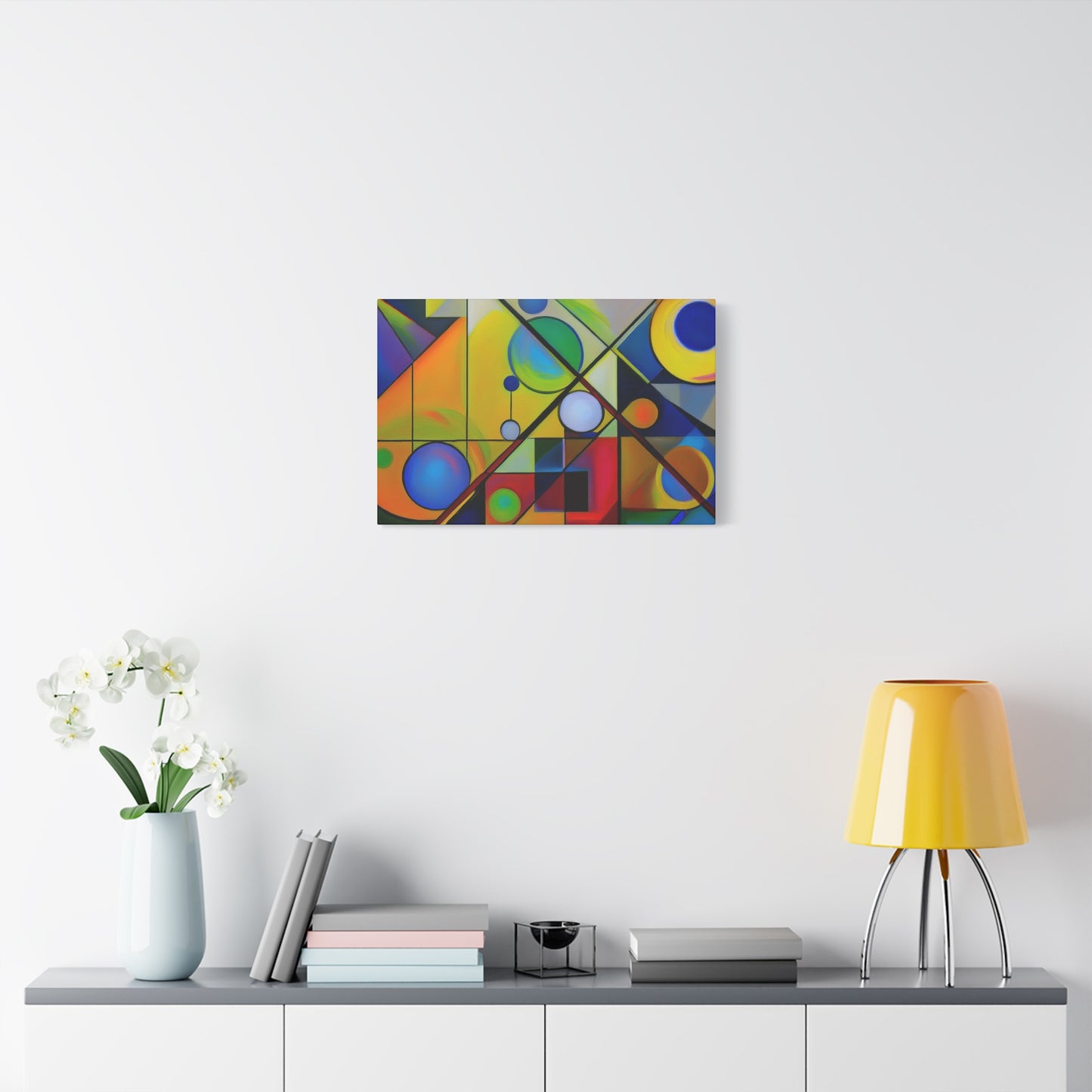 Abstract Oil Painting Print Canvas 24x16, 30x20, 36x24, 48x32, 60x40 Bright Latex Inks, Pine-Wood Inner Frame ABH-6