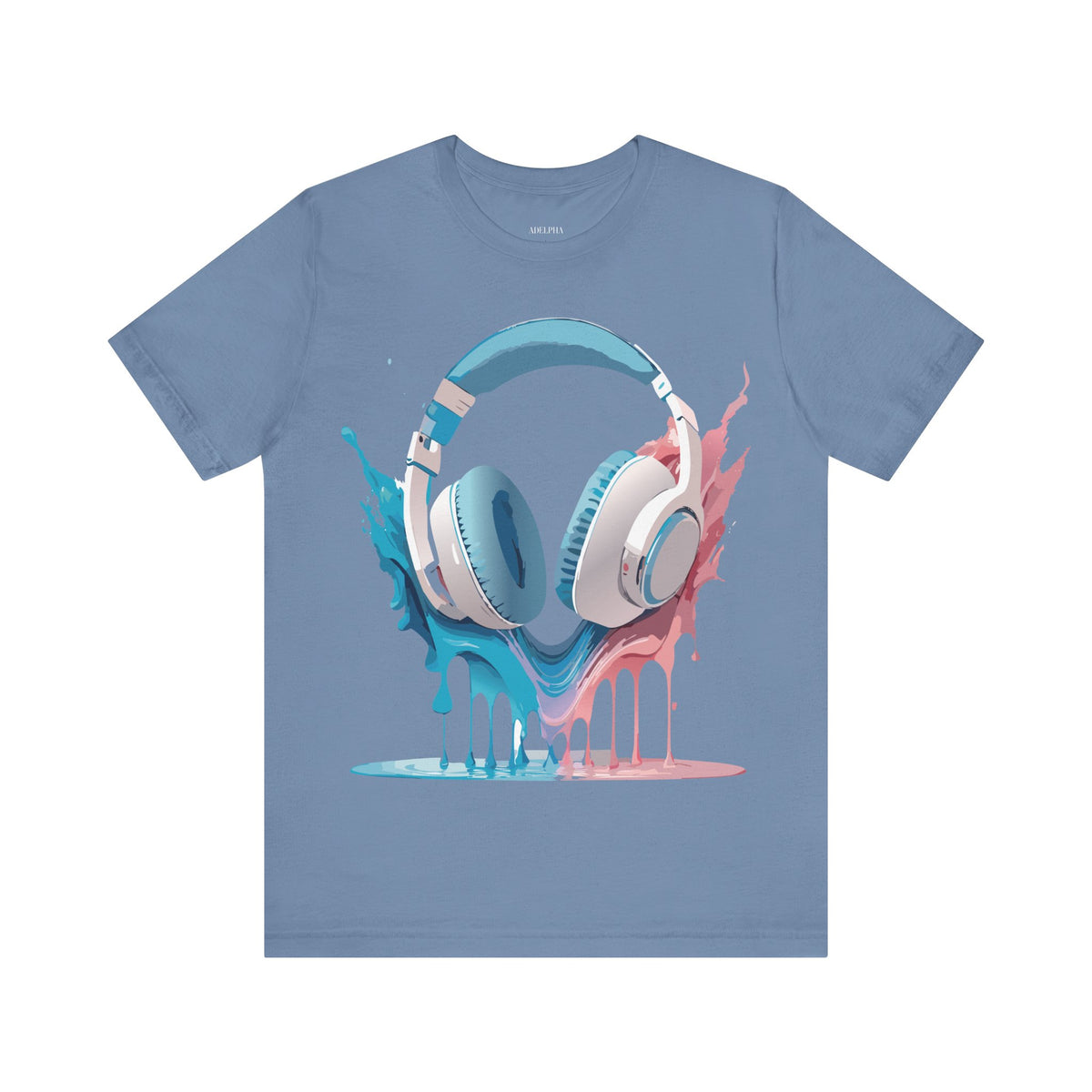 Music Graphic Unisex Cotton Bella+Canvas Tee with Art Design m106