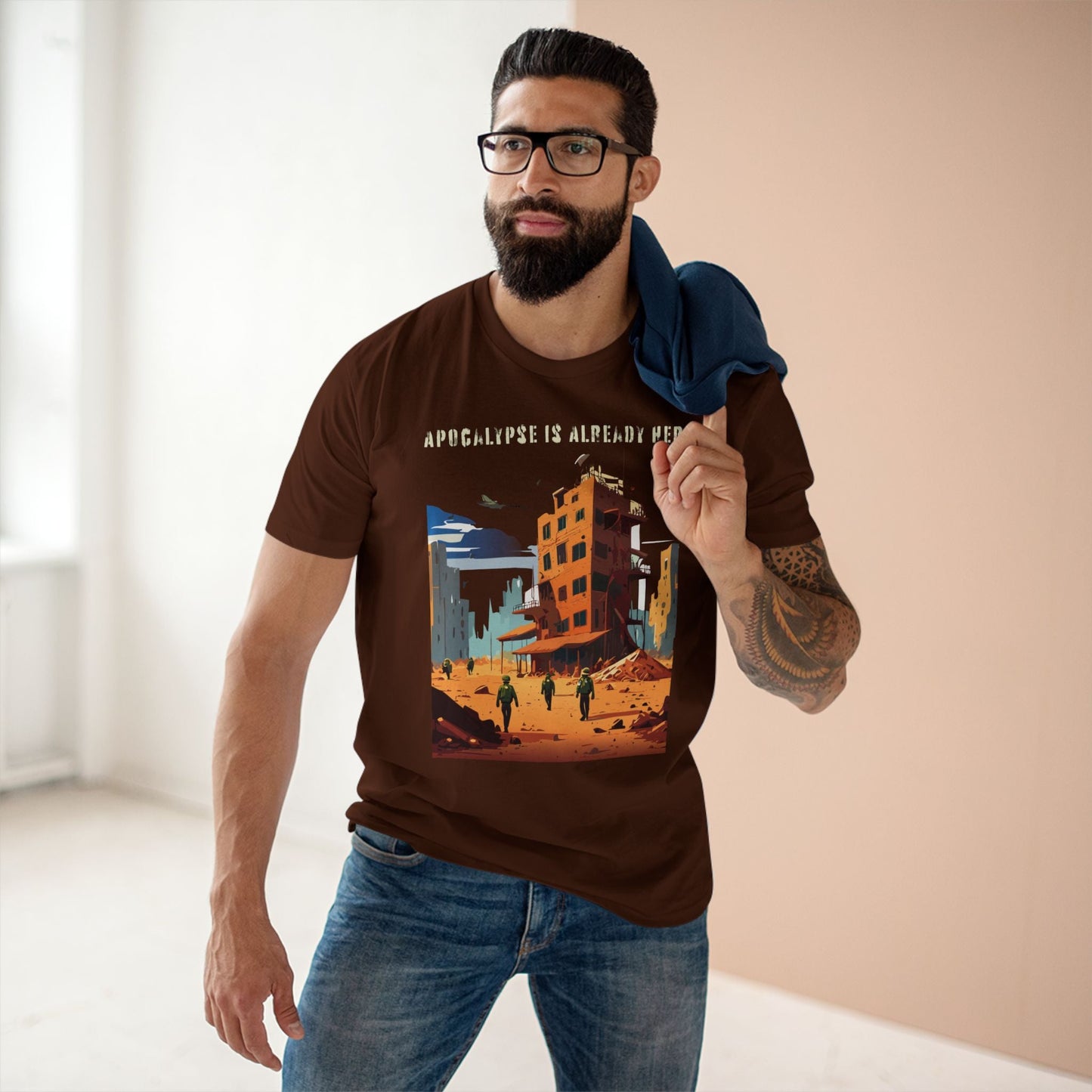 Cataclysm Doomsday Shirt Unisex Premium Cotton Tee With Original Art By Retro2Nova