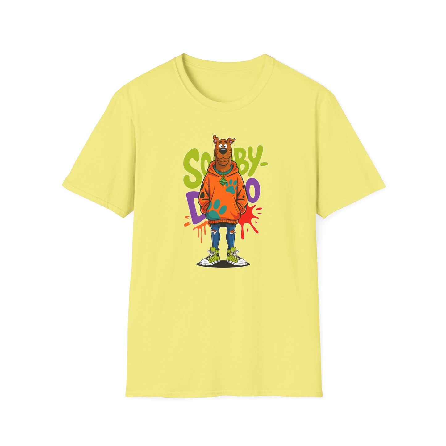 Unisex Cartoon T Shirt With Animation Funny Animals Tee Gildan Softstyle 64000 100 Percent Cotton