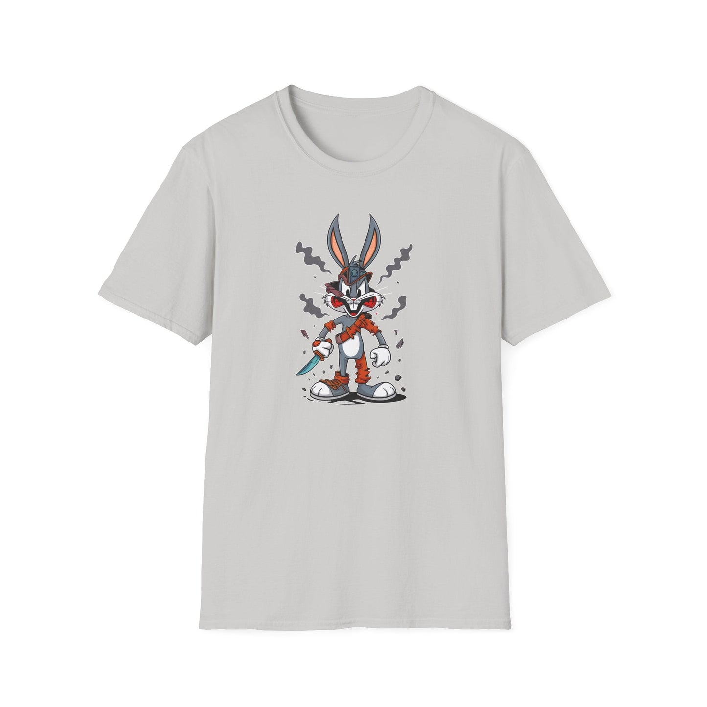 Bugs Bunny T Shirt 100 Percent Ring Spun Cotton Gildan Softstyle Unisex Cartoon Graphic Design