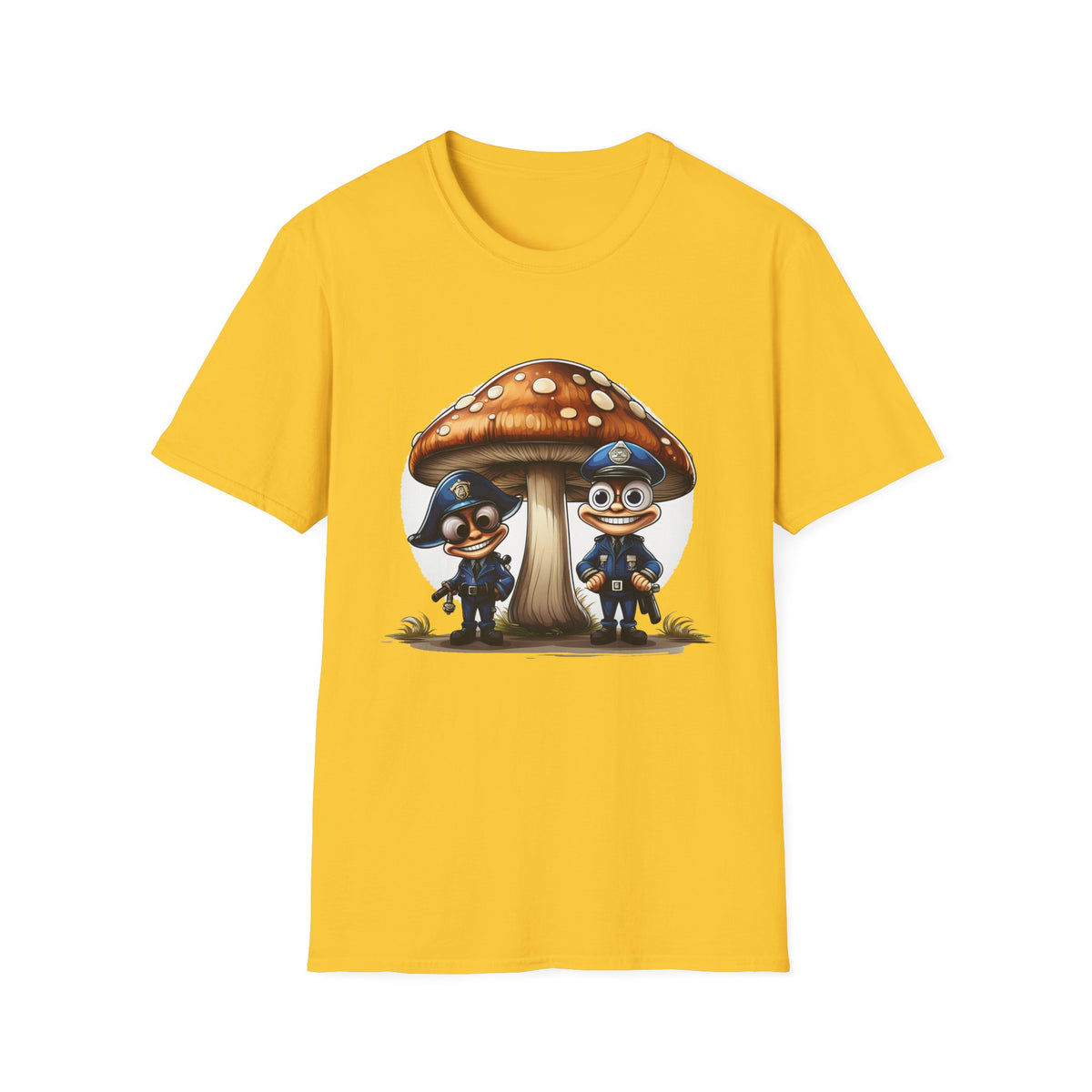 Funny Mashroom Cartoon  Graphic Tee Gildan Unisex 100 Cotton Tee Shirt c16