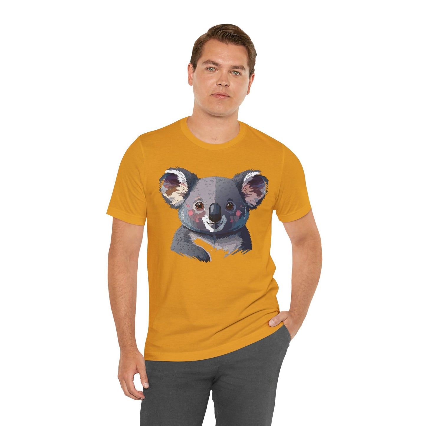 Unisex Animal Shirt With Animal Art Design Tee Wild Animals Short Sleeve Jersey Cotton