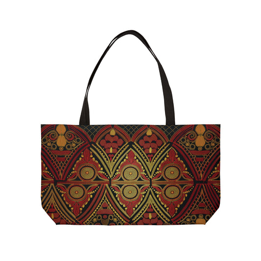 Ornament Print Big Bag High-Quality 100% Spun Poly 24x13 Canvas Art Bag OR-39