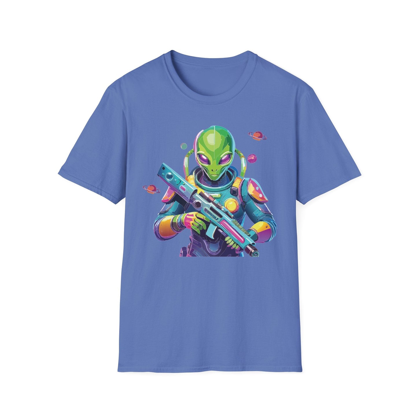 Alien Cosmos T Shirt Unisex Gildan Softstyle 64000 Art Design Tee For Everyday Comfort
