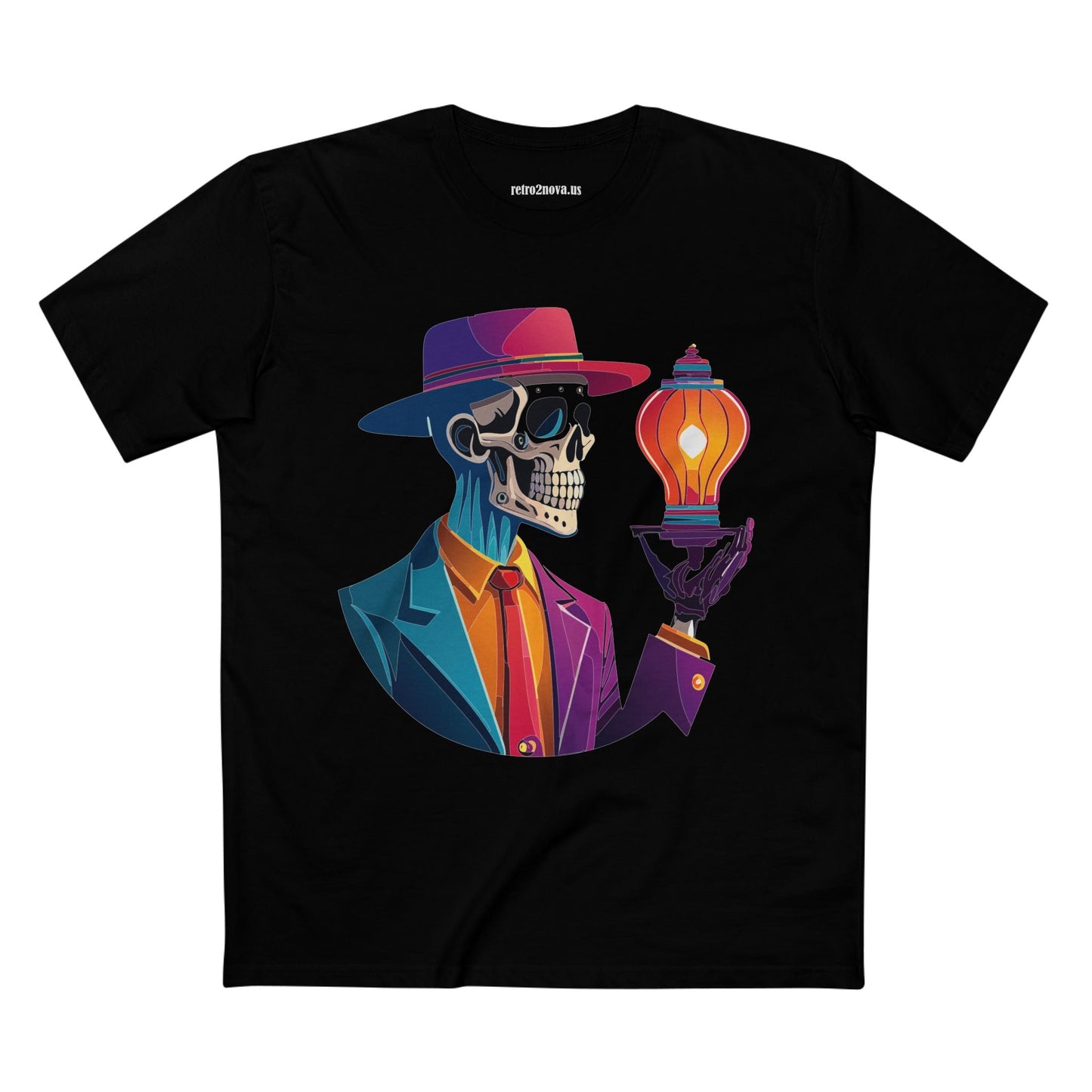 Skull Shirt Unisex Premium Cotton Tee with Original Art Design by Retro2Nova Collection