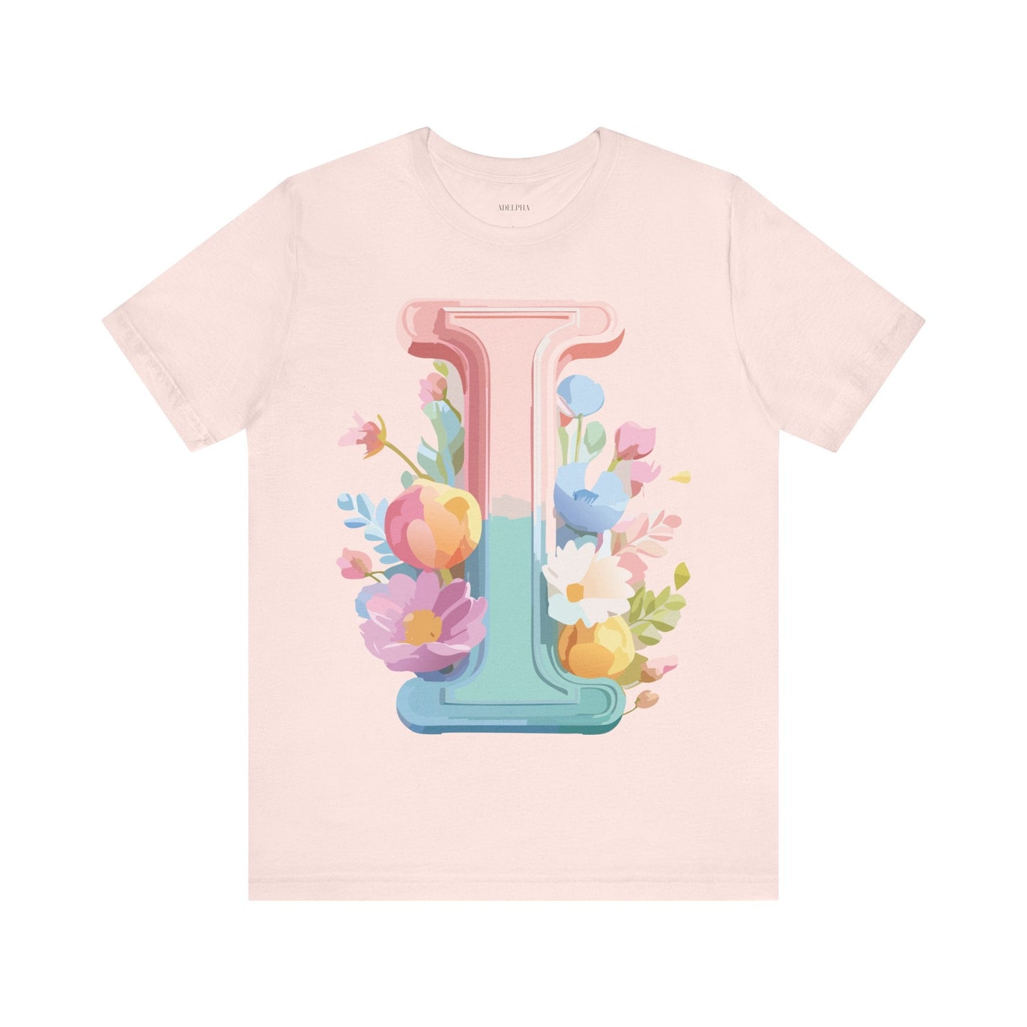 Letter I Shirt Unisex Graphic Tee Adelpha Premium Soft Cotton Vintage Inspired Artwork