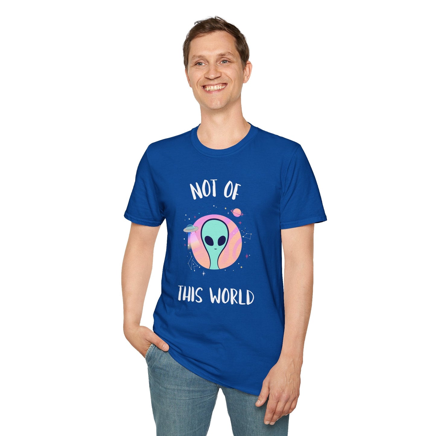 Alien Graphic TShirt  Not Of This World Cute Pastel UFO Tee