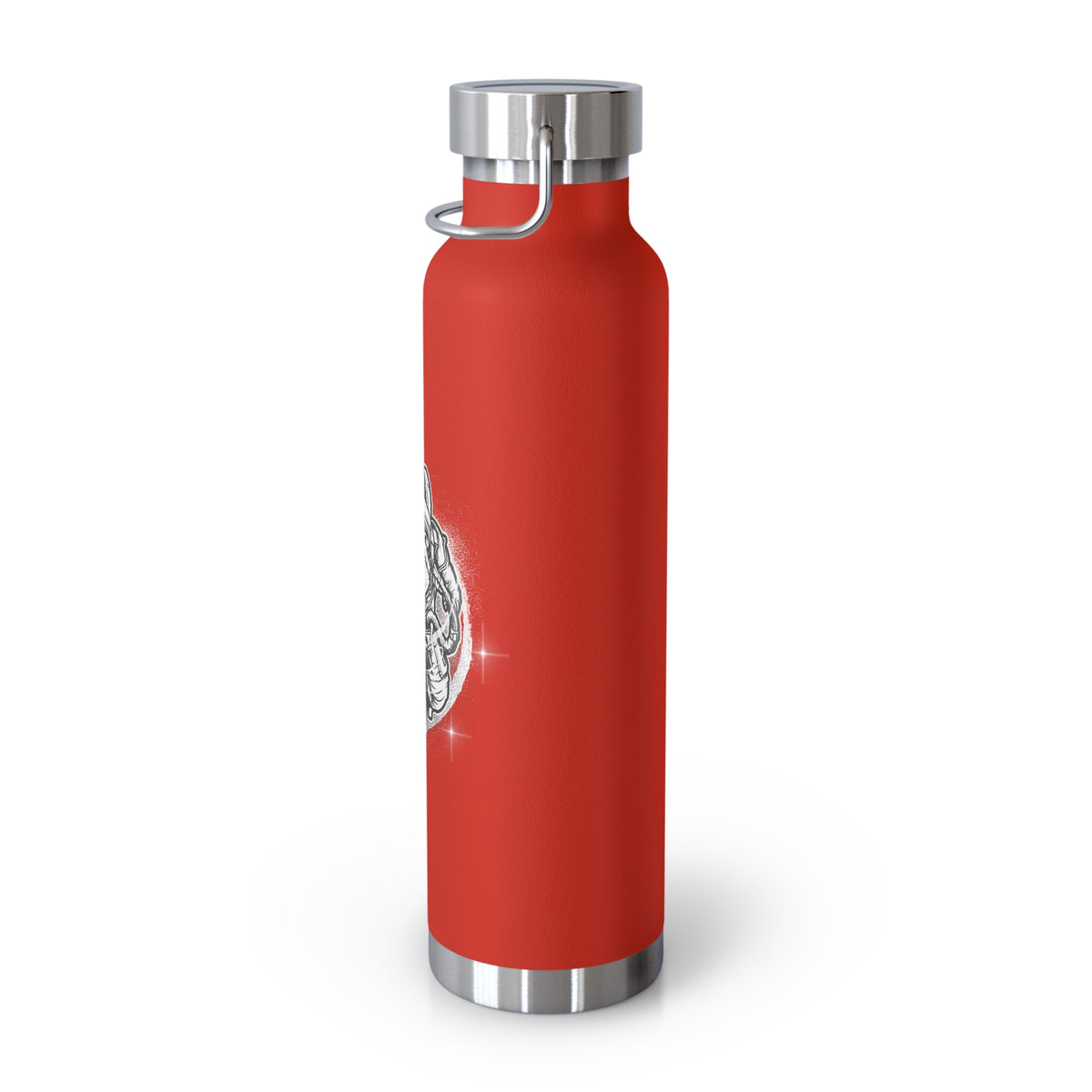 22oz Copper Insulated Water Bottle with Cartoon Design - CV3