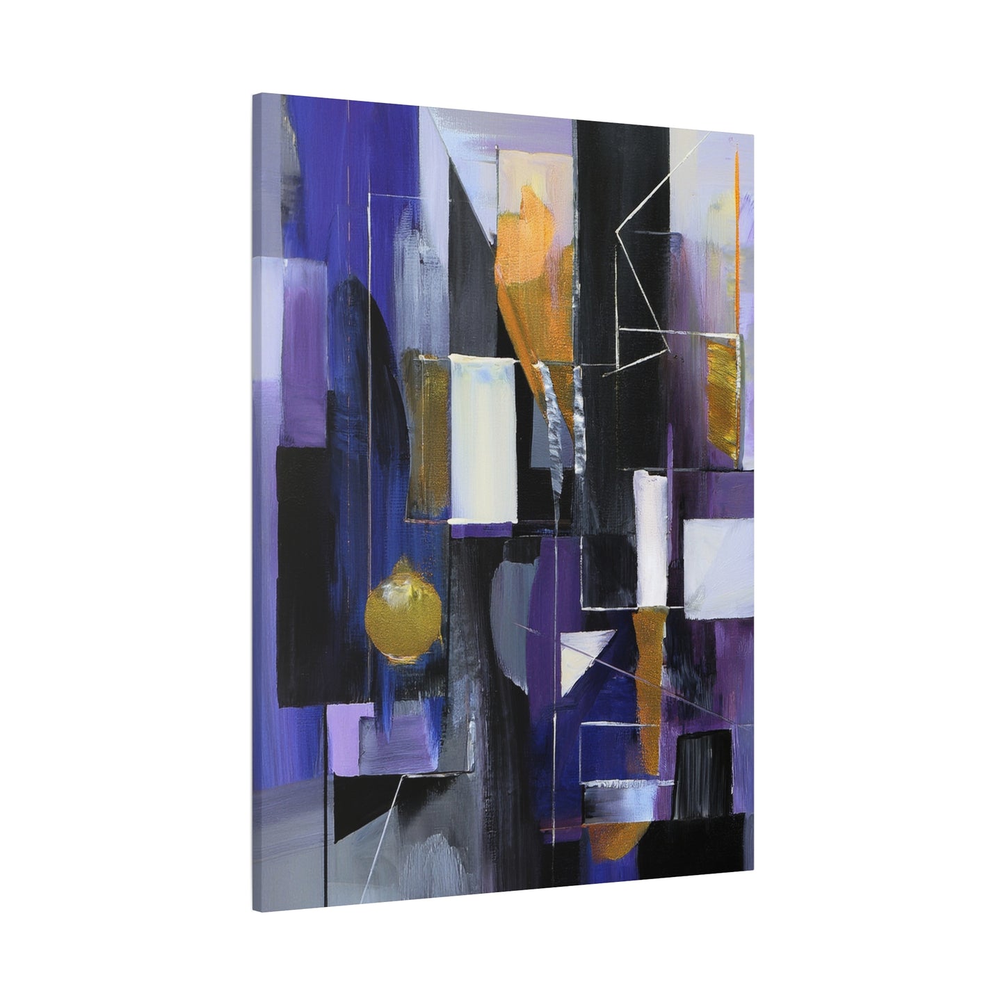 Purple Abstract Painting Print Canvas 20x24,20x30,24x30, 24x32,24x36,30x40, 32x48,36x48,40x60 Pine-Wood Inner Frame ABS-31
