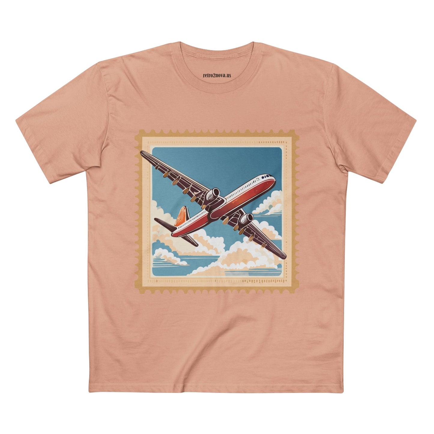 Postage Stamp Shirt Unisex Premium Cotton Tee With Original Art Design From Retro2Nova PS38