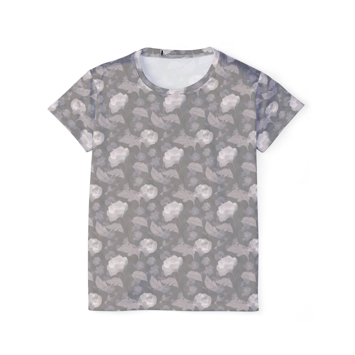 Women Poly T-Shirt with Floral Print