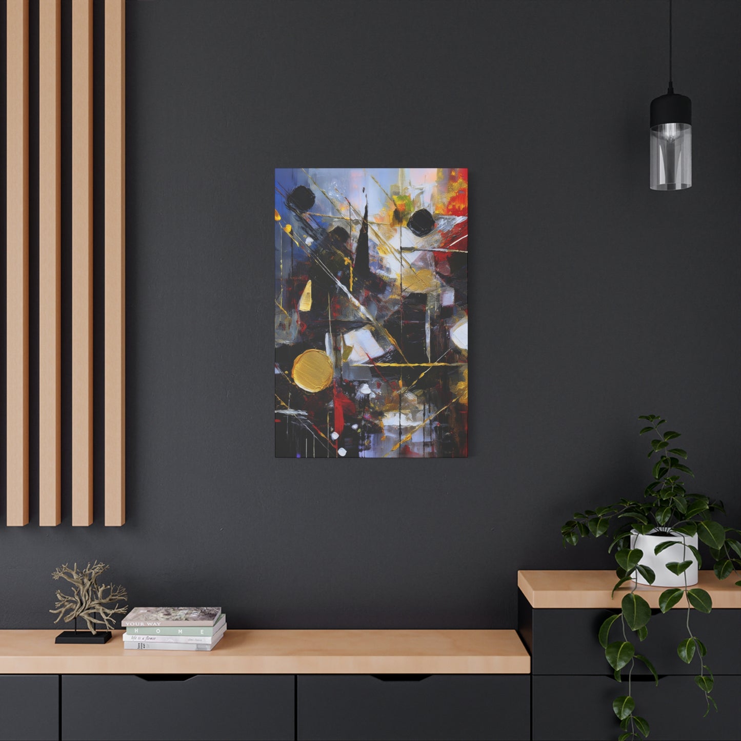 Abstract Oil Painting Print Canvas 20x24,20x30,24x30 24x32,24x36,30x40 32x48,36x48,40x60 Pine-Wood Inner Frame ABS-195