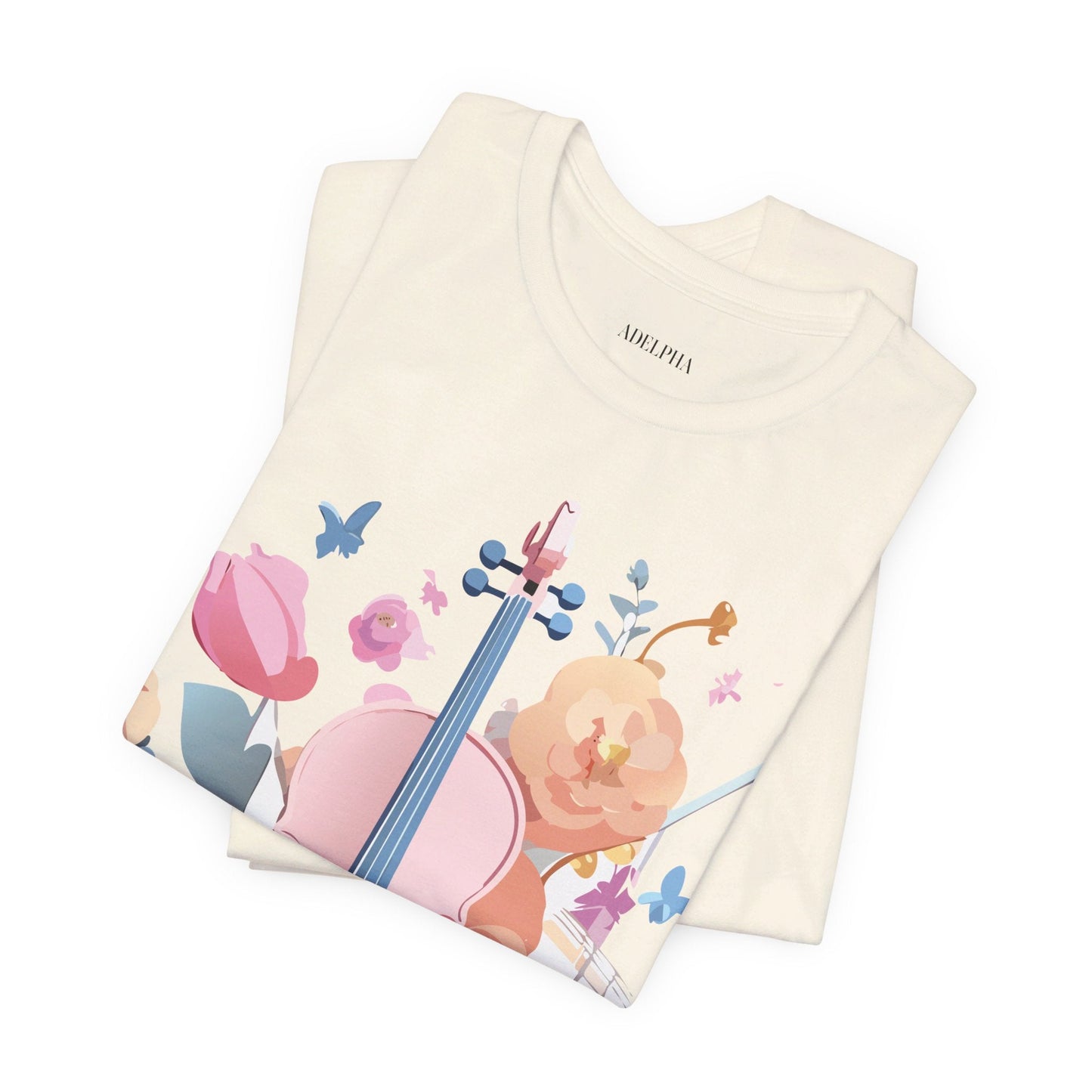 Adelpha Graphic Tee Unisex Short Sleeve Art Design Vintage Inspired Music T Shirt