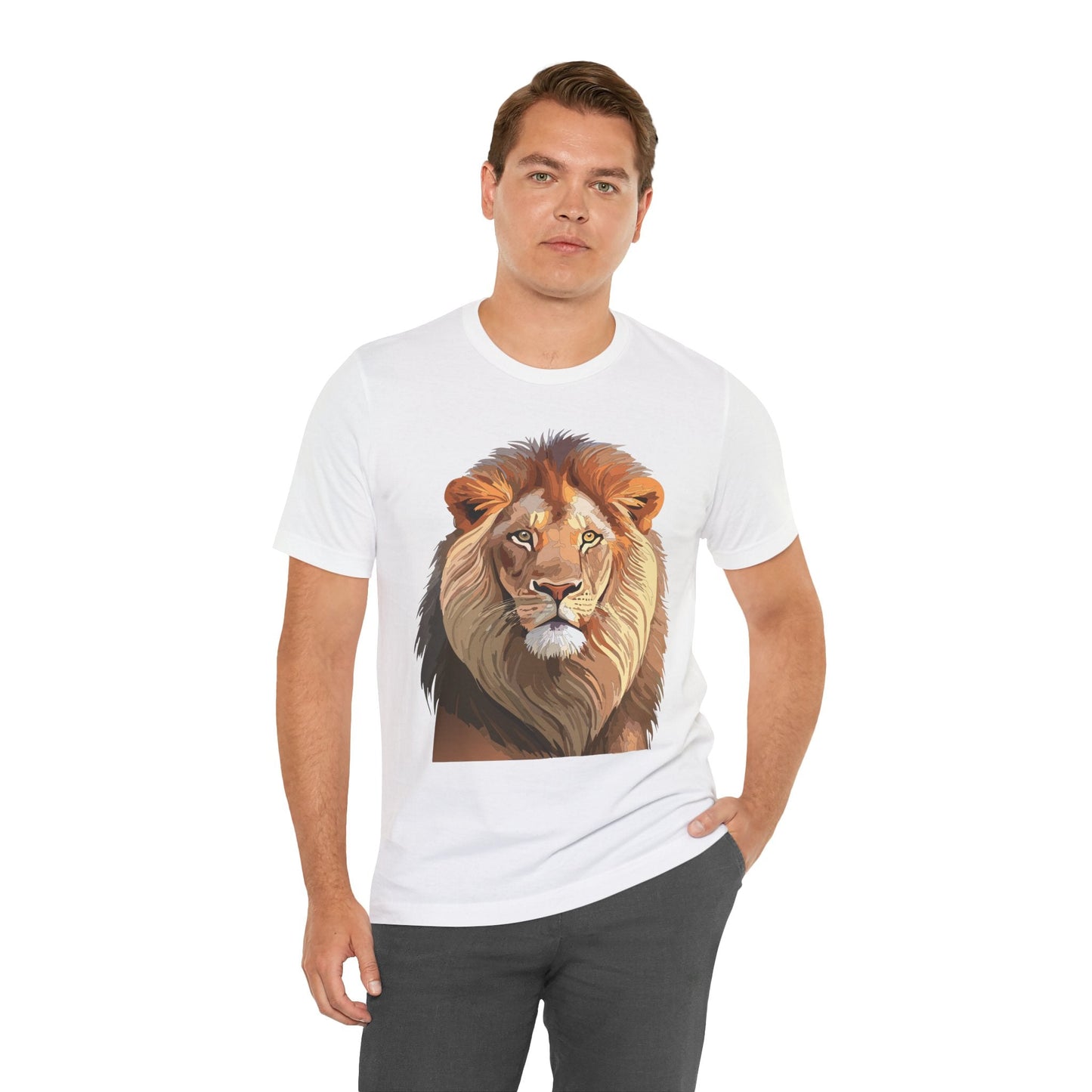 Unisex Animal Graphic Tee Shirt With Wild Animals Art Design For Everyday Wear Casual