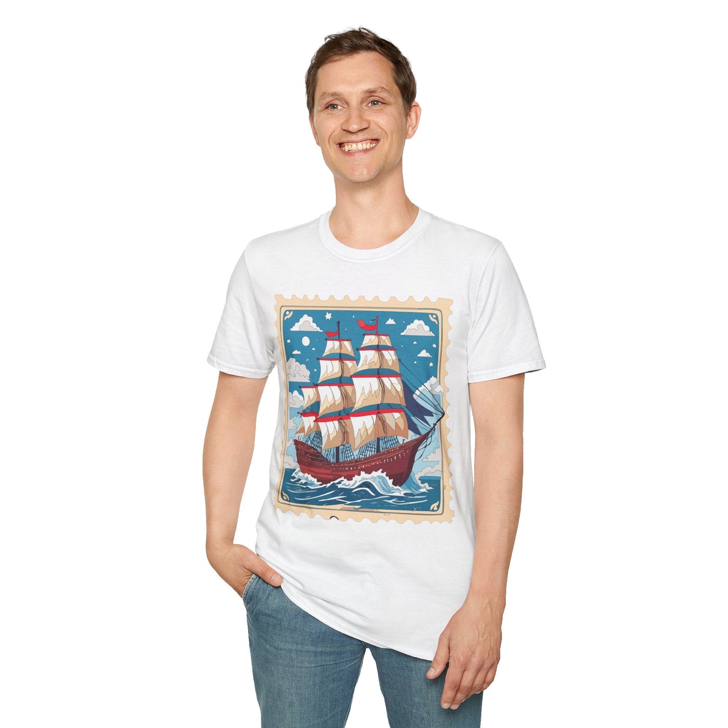 Unisex Softstyle Gildan 64000 Short Sleeve T Shirt Vessel Ship Frigate Tee For Everyday Comfort