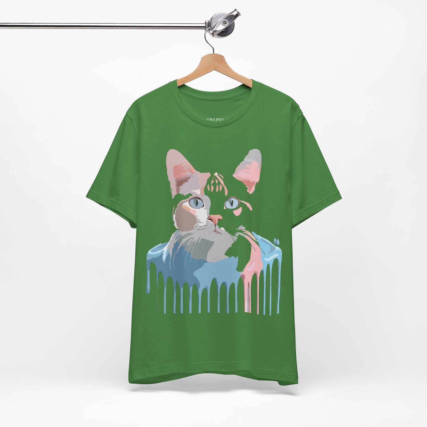 Cat Graphic T Shirt Unisex Short Sleeve Tee Vintage Inspired Artwork Adelpha