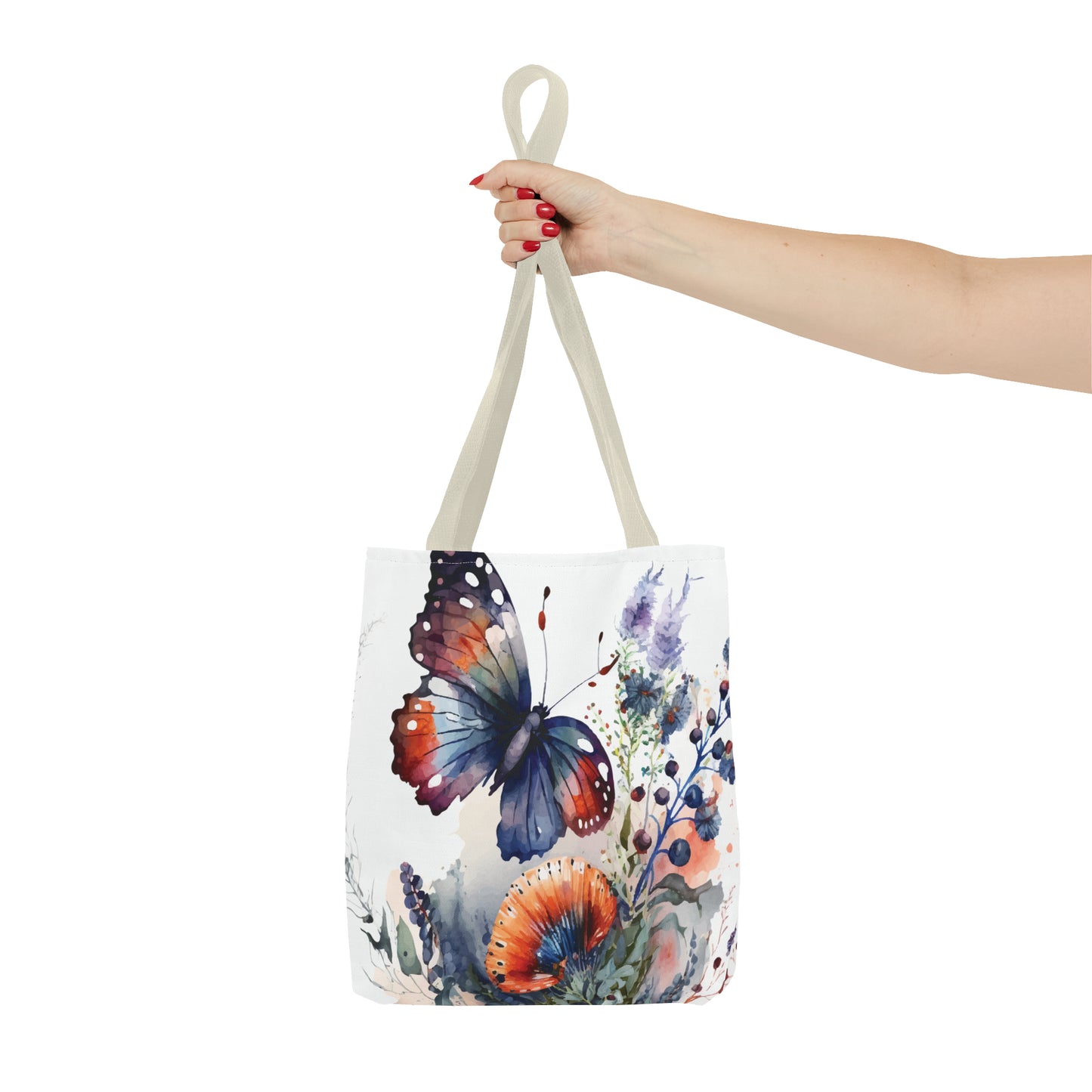 Canvas Bag with Butterfly Prints