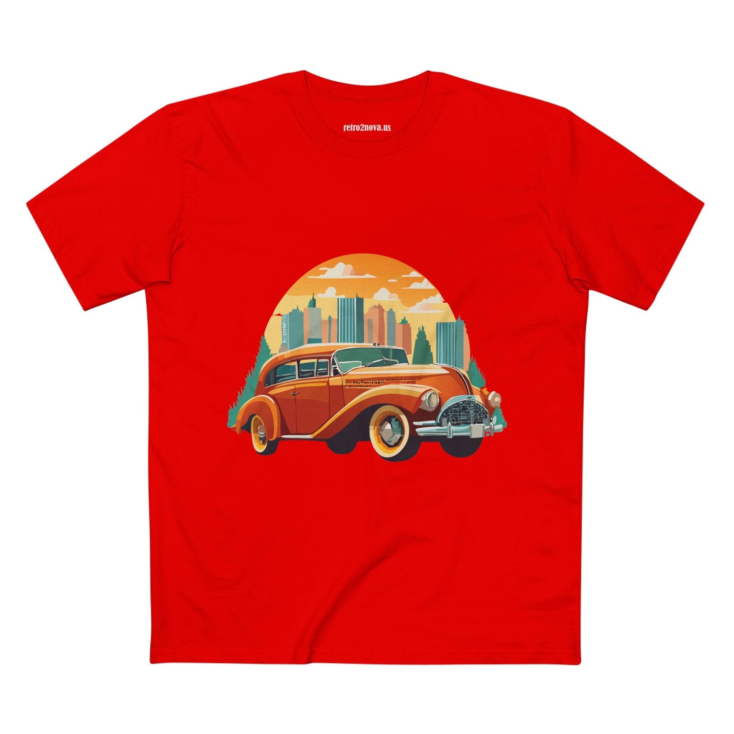 Retro Car Shirts Vintage Car Tee By Retro2Nova Unisex Premium Cotton Original Art Design Collection
