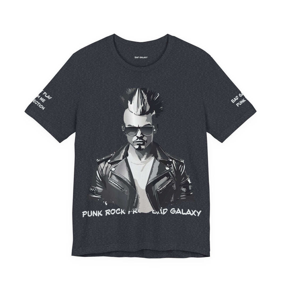 Punk Rock Graphic Unisex Cotton Bella+Canvas Tee with Art Design b39