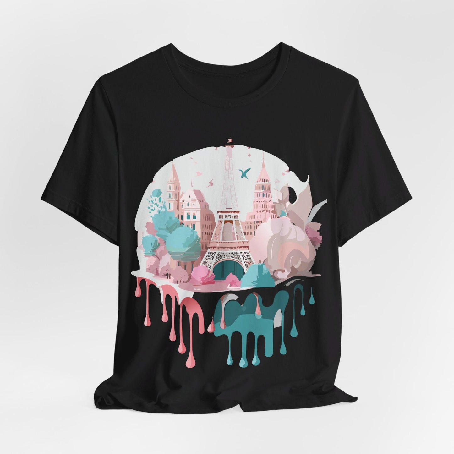 Paris Tourist Shirt Graphic Tee Unisex Jersey Short Sleeve Adelpha Vintage Art Design