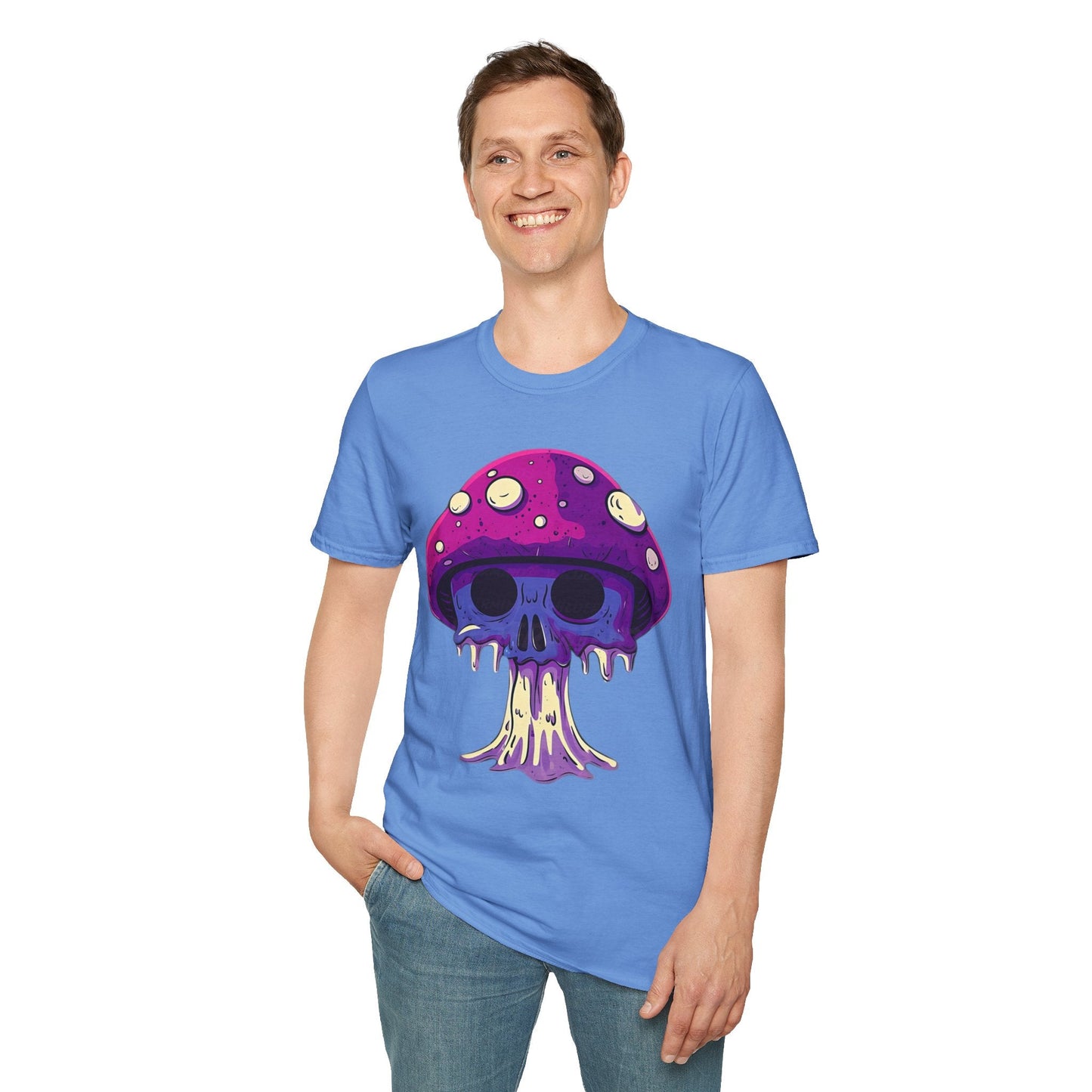 Mashroom Tee Shirt Unisex Funny Mashroom Graphic Softstyle Tee Gildan 64000 Quality Cotton
