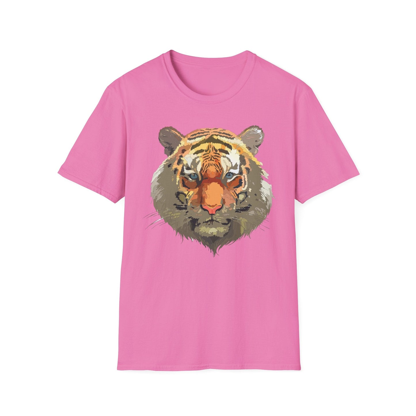 Unisex Tiger Shirt Gildan Softstyle 64000 Cotton Tee For Everyday Comfort