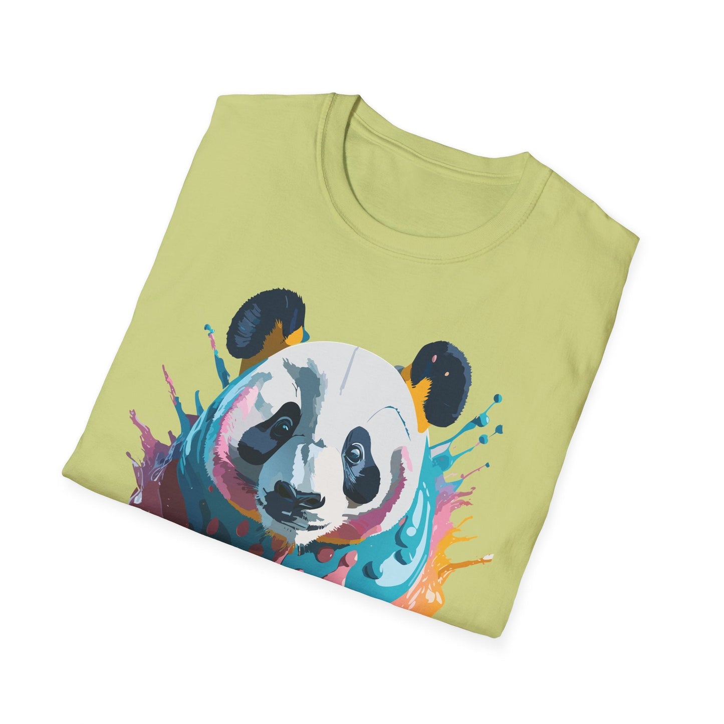 Panda Shirt Unisex T Shirt Gildan Softstyle 64000 Panda Graphic Animal Tee 100 Percent Cotton