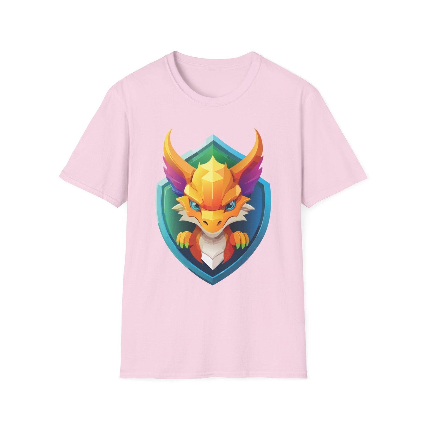 Dragon Graphic Unisex Cotton Softstyle Art Design Tee With Animals 11