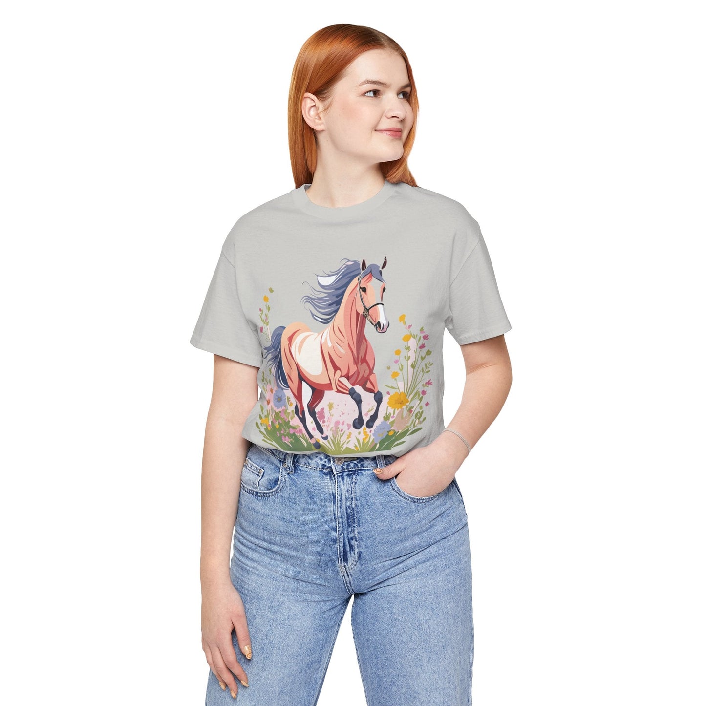 Horse Graphic Unisex 100 Cotton Vintage Animal Art T-Shirt 9
