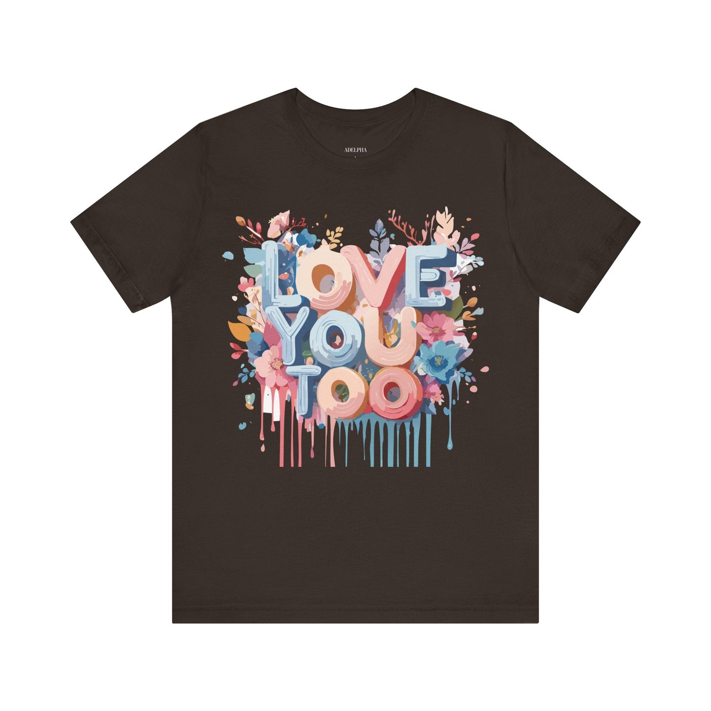Valentine Graphic Tee Unisex Short Sleeve Art Design By Adelpha Vintage Inspired Tee