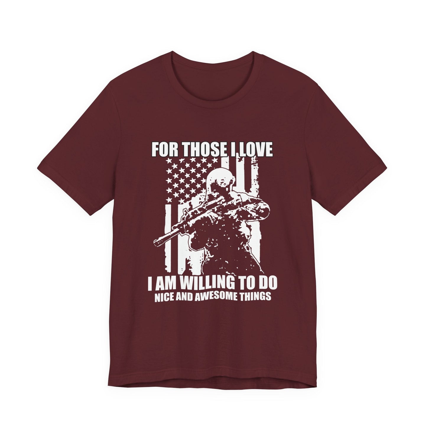 Army Veteran Patriotic Graphic Design Unisex Cotton T-Shirt v50