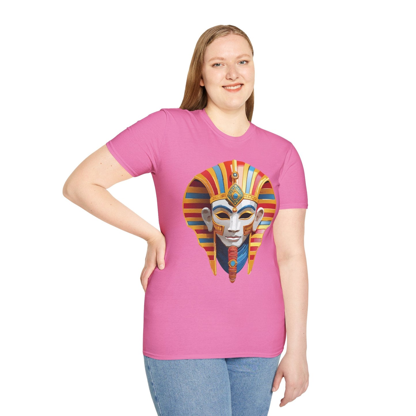 Mask Graphic Unisex Cotton Masquerade Design Artwork Tee 18